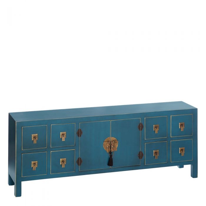 MOBILE 8 CASSETTI AZUL MDF- ''ORIENTE'' 130 X 24 X 50,50 CM - immagine 2