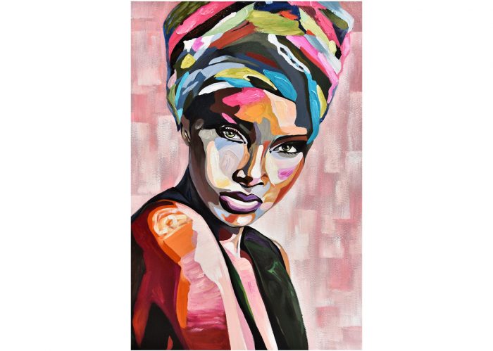 AGAVE QUADRO FIGURATIVO MODERNO DIPINTO A MANO SU TELA "UNITED COLORS" 80X120 CODICE PRODOTTO: AG110044 - immagine 2