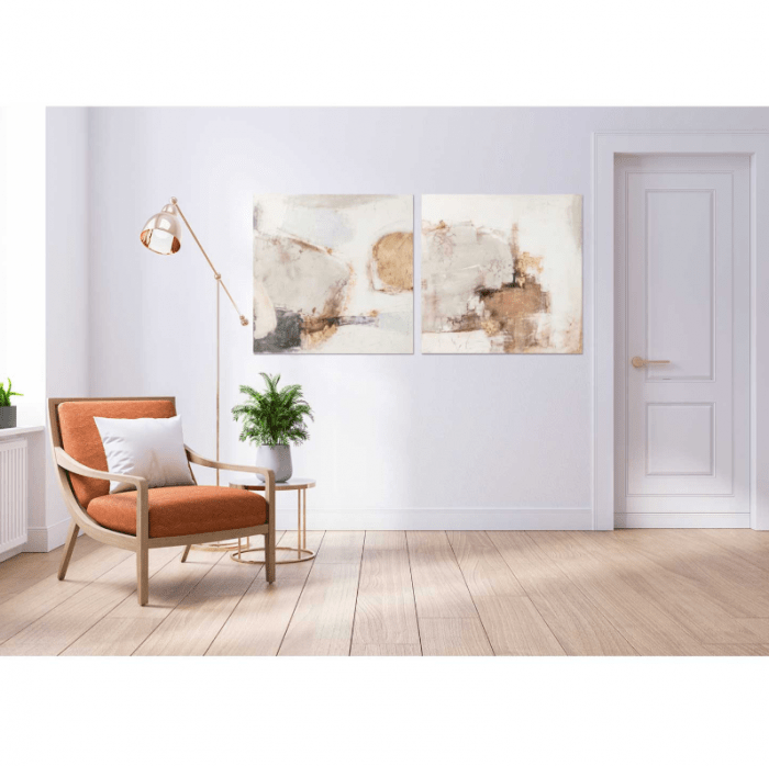 AGAVE QUADRO ASTRATTO SU TELA DIPINTA A MANO "SAND ABSTRACT" 100X100 CODICE PRODOTTO: AG110018