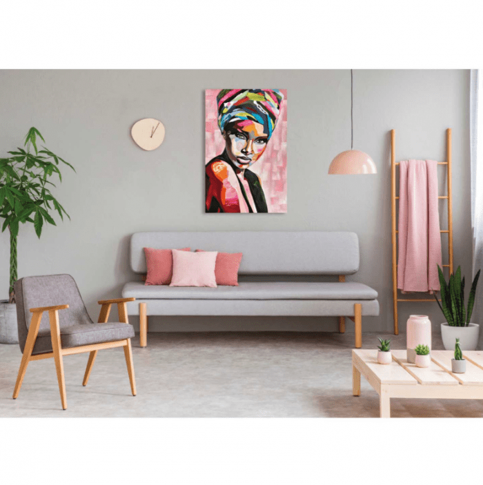 AGAVE QUADRO FIGURATIVO MODERNO DIPINTO A MANO SU TELA "UNITED COLORS" 80X120 CODICE PRODOTTO: AG110044