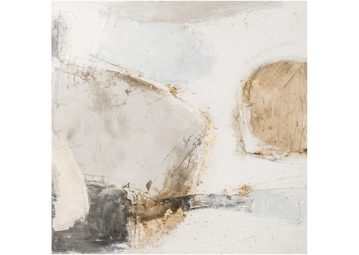 AGAVE QUADRO ASTRATTO SU TELA DIPINTA A MANO "SAND ABSTRACT" 100X100 CODICE PRODOTTO: AG110018 - immagine 2