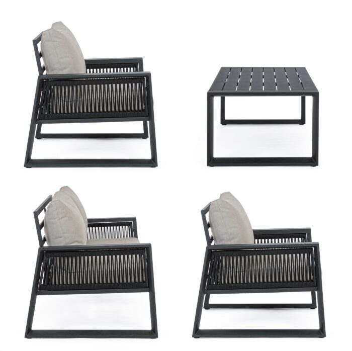 SET4 SALOTTO C-C CAPTIVA ANTRACITE LH32 ANDREA BIZZOTTO 0662596 - immagine 9