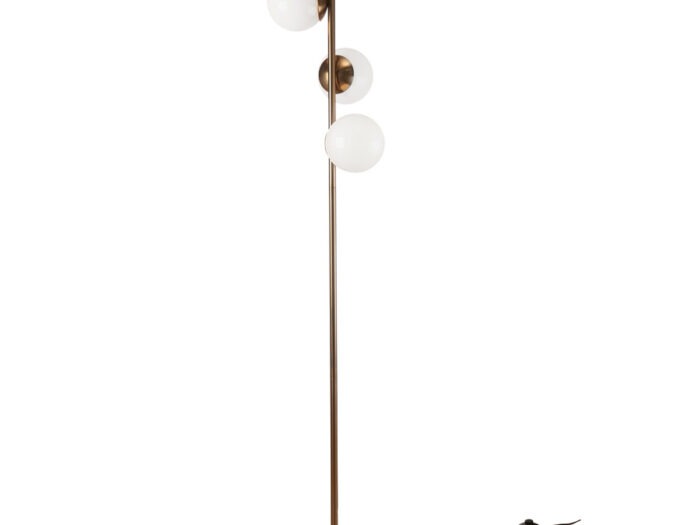 1G125 Lampada da terra in metallo e vetro 32x30x156h L'Oca Nera