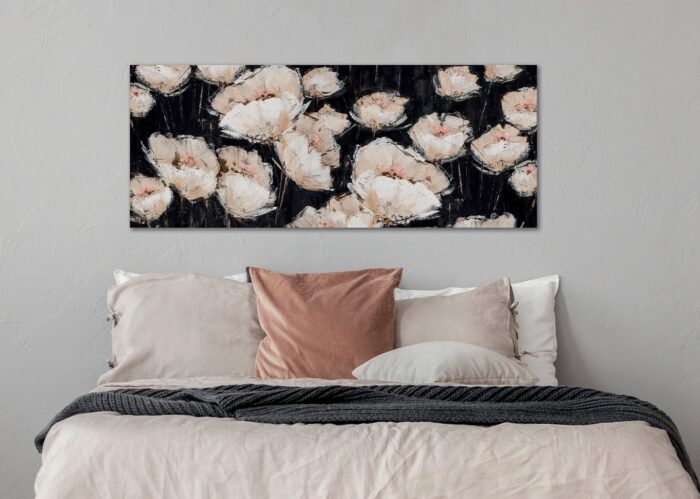 Quadro Fiori nella notte 150×60 Agave Quadri - immagine 2