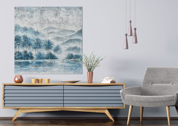 Quadro Nebbia incantata 120×120 Agave Quadri - immagine 2