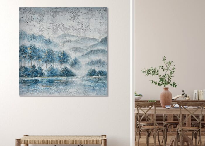 Quadro Nebbia incantata 120×120 Agave Quadri - immagine 3
