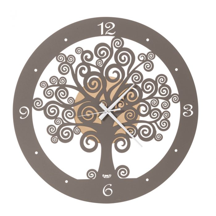 OROLOGIO ALBERO DELLA VITA GRANDE ORO LACCATO-FANGO