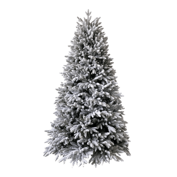 Albero di natale "albero Kennedy innevatoH240" in PE Effetto Real Touch   PVC di Altissima qualità