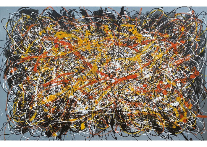 QUADRO OMAGGIO A POLLOCK 150 X 100 AG140176 AGAVE QUADRI
