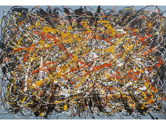 QUADRO OMAGGIO A POLLOCK 150 X 100 AG140176 AGAVE QUADRI