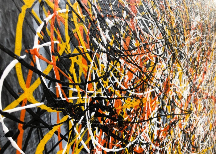 QUADRO OMAGGIO A POLLOCK 150 X 100 AG140176 AGAVE QUADRI - immagine 2