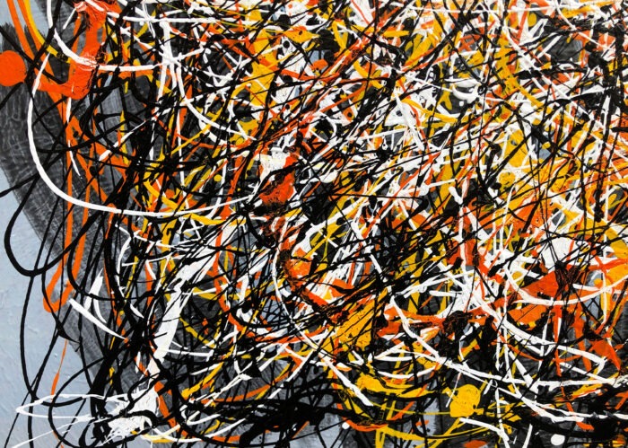 QUADRO OMAGGIO A POLLOCK 150 X 100 AG140176 AGAVE QUADRI - immagine 3