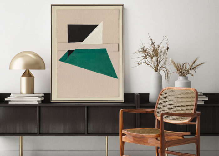 QUADRO GREEN SHAPES 60 X 80 AG140184 AGAVE QUADRI - immagine 5