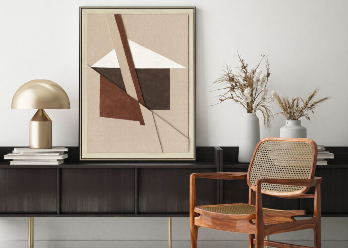 QUADRO BROWN SHAPES 60 X 80 AG140185 AGAVE QUADRI - immagine 4