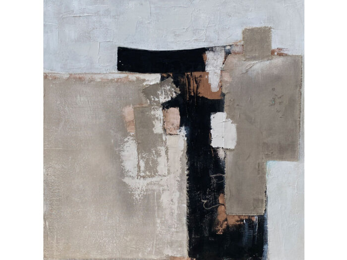 QUADRO DUST ABSTRACT 100 X 100 AG140191 AGAVE QUADRI