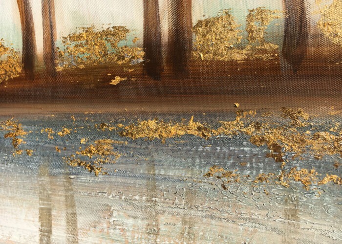 QUADRO GOLDEN RIVER 140 X 70 AG140201 AGAVE QUADRI - immagine 5