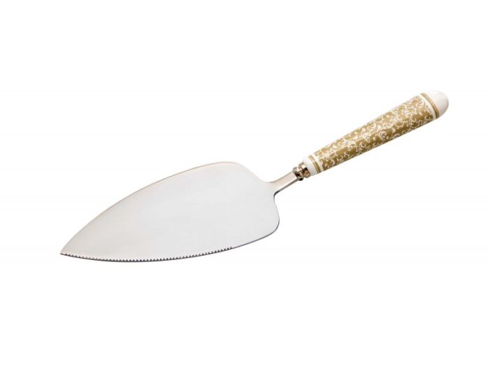 BOMBONIERA PALA DOLCE RICCIOLI DI FATA INOX CON MANICO IN CERAMICA BRANDANI
