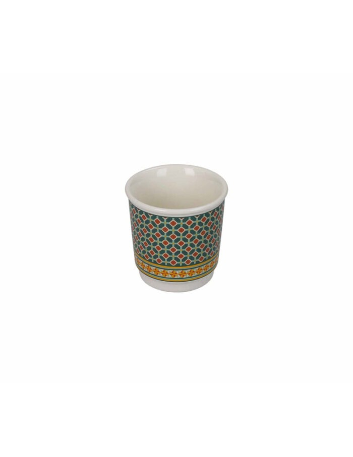 BOMBONIERA BICCHIERINO LE CEMENTINE SET 4 PZ NEW BONE CHINA - BRANDANI - immagine 3