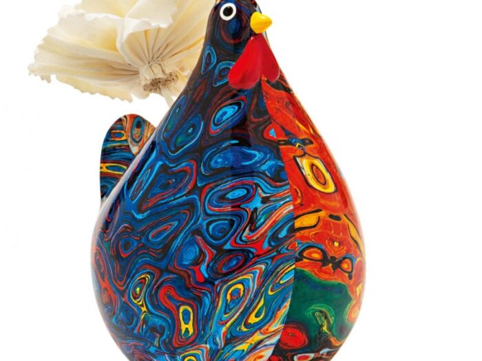 BOMBONIERA DIFFUSORE DI FRAGRANZA GALLINA IN PORCELLANA - BRANDANI