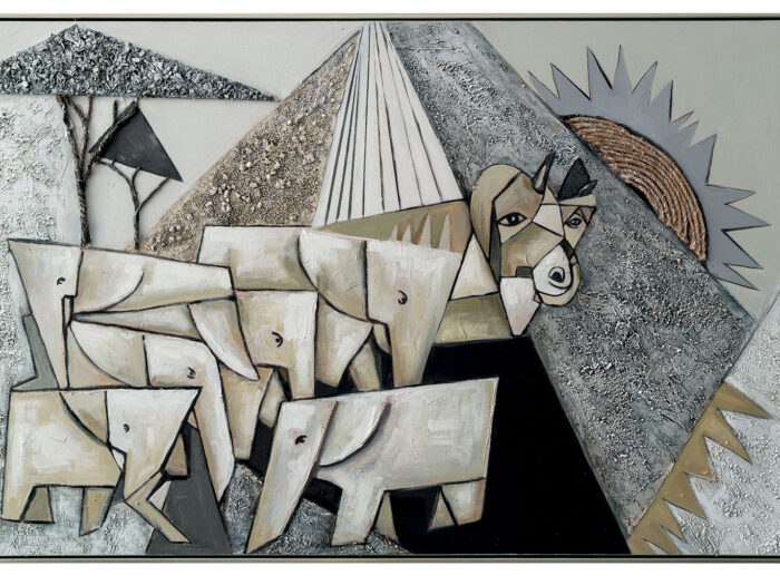 QUADRO Sunrise 120×80  AG150252 AGAVE QUADRI