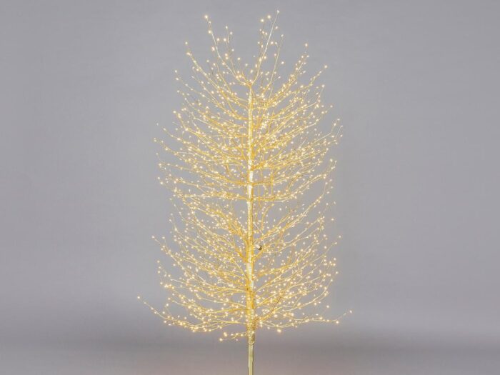 EDG Enzo De Gasperi Albero Faggio con base 2000 mini led H180 d90cm Oro
