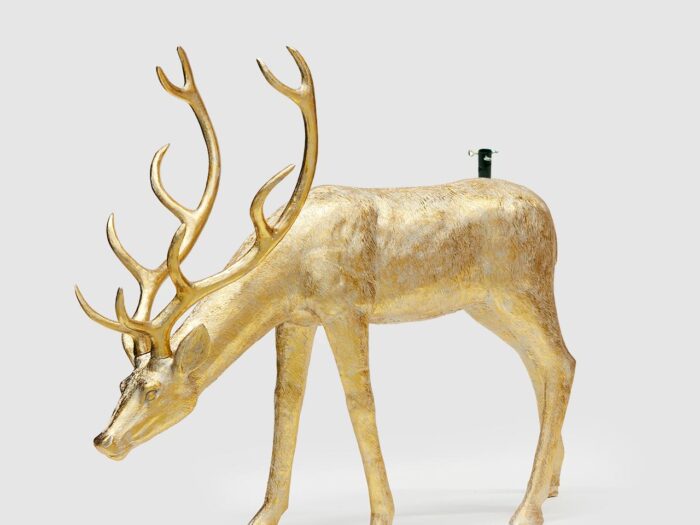 EDG Enzo de Gasperi Base Cervo per Albero di Natale  - h140 162x53 gold