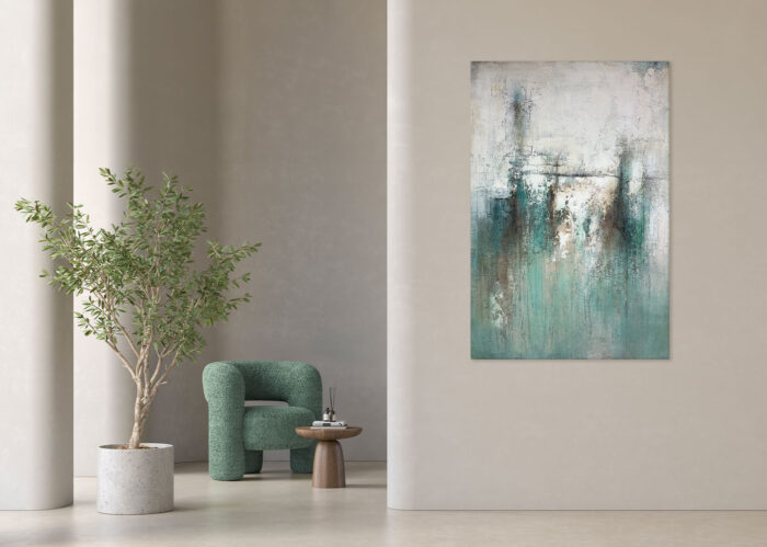 QUADRO Teal 100×150 AG150264 AGAVE QUADRI - immagine 5