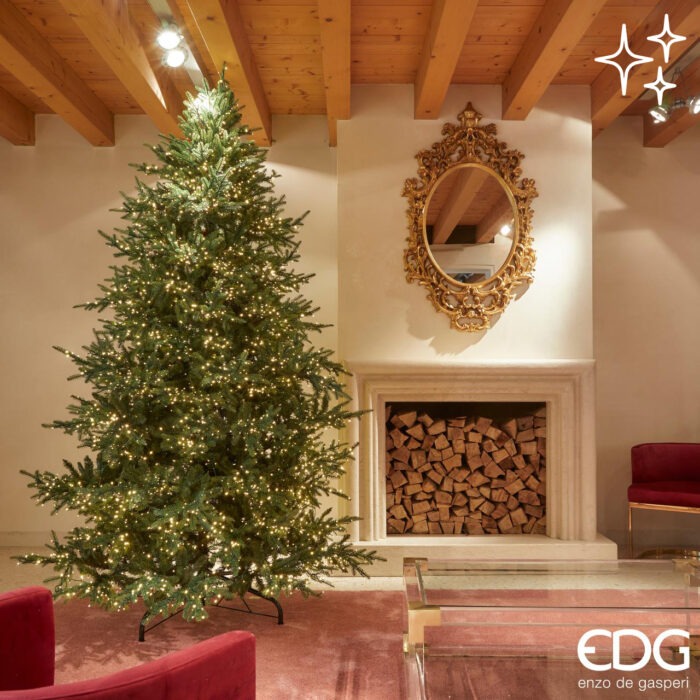 EDG Albero di Natale Pino Luxury h270 cm con 6000 mini led d.162