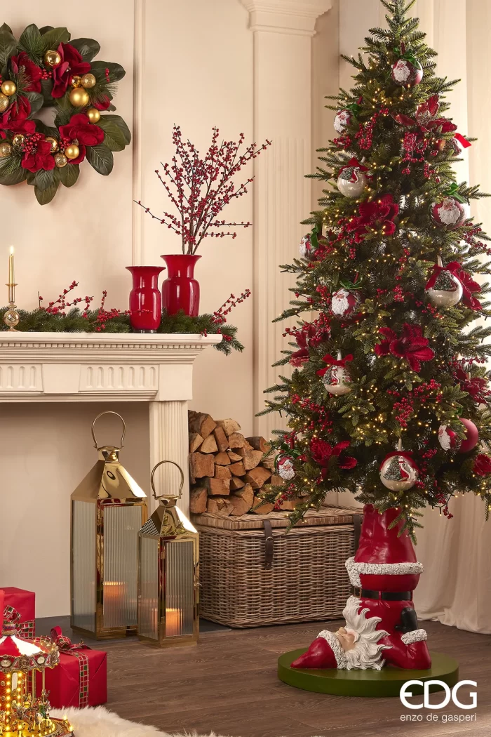 EDG Enzo de Gasperi Albero di Natale Pino Luxury New 240 cm con 4000 mini led D115 cm - immagine 2
