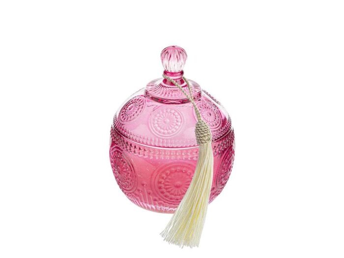 BOMBONIERA CANDELA PROFUMATA FUCSIA - LE STELLE