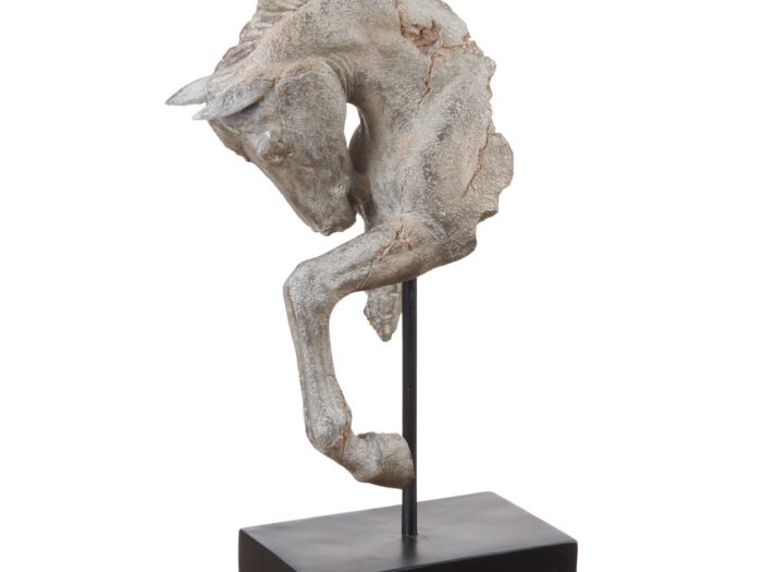 SCULTURA DECORATIVA CAVALLO - L'OCA NERA