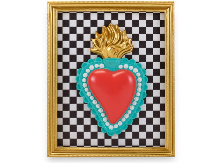 BOMBONIERA CORNICE RET. ORO C/ CUORE SACRO - HENRIETTE