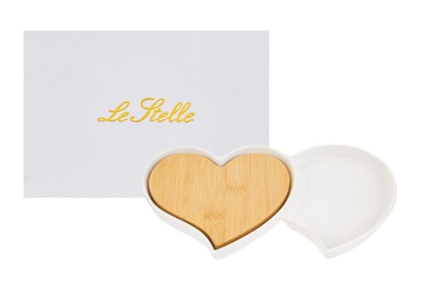 ANTIPASTIERA CUORE IN PORCELLANA - LE STELLE