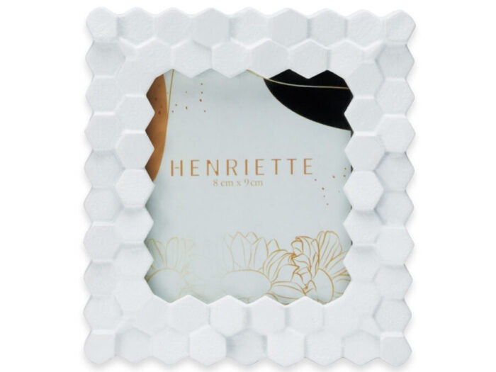 BOMBONIERA CORNICE ESAGONI BIANCA - HENRIETTE