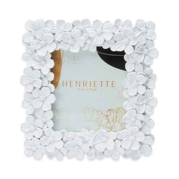 BOMBONIERA CORNICE FIORELLINO BIANCA - HENRIETTE
