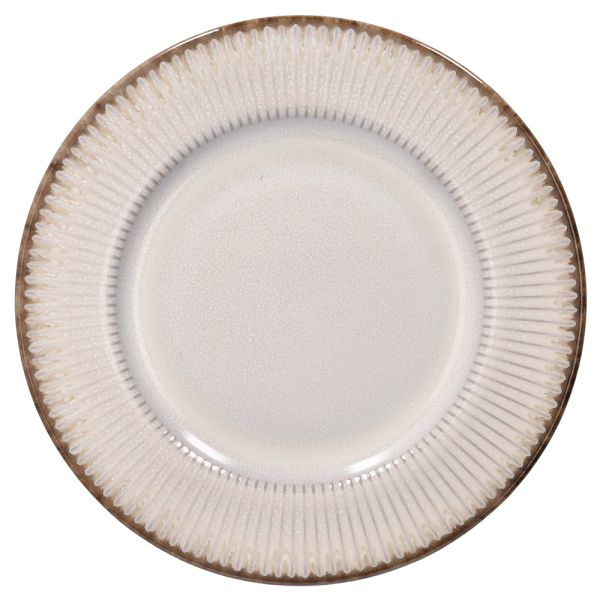 SET 18 PIATTI - PEARL STONEWARE CREMA - TOGNANA
