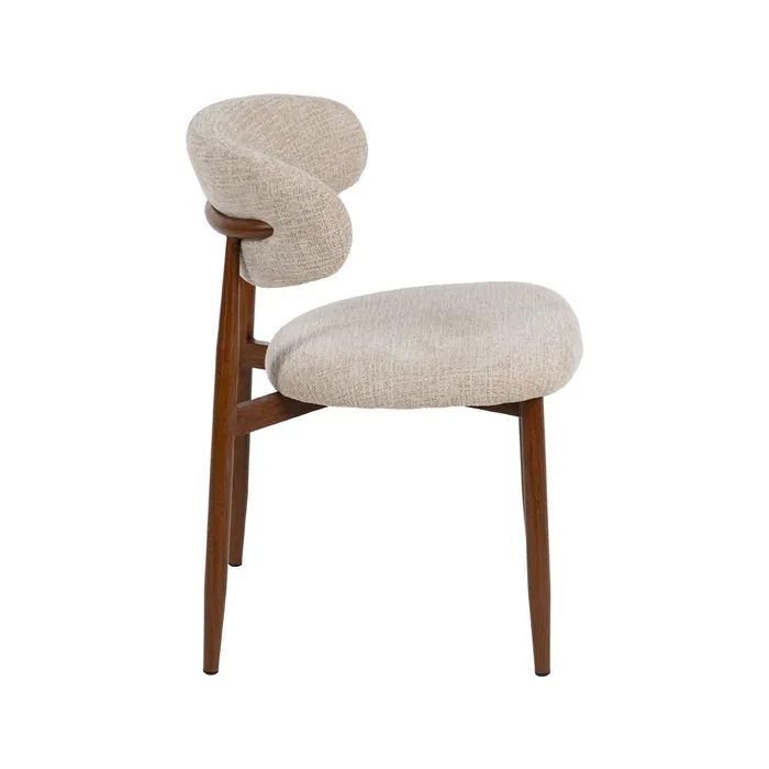 SEDIA BEIGE TESSUTO-METALLO CONTRACT 53 X 51 X 76,50 CM - 614625 - immagine 6