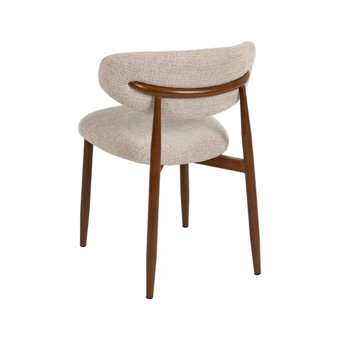 SEDIA BEIGE TESSUTO-METALLO CONTRACT 53 X 51 X 76,50 CM - 614625 - immagine 7