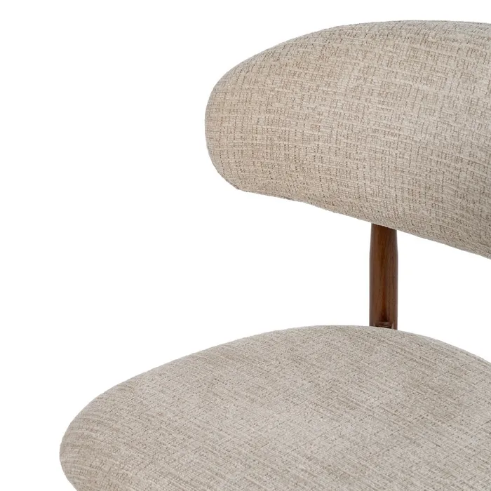 SEDIA BEIGE TESSUTO-METALLO CONTRACT 53 X 51 X 76,50 CM - 614625 - immagine 8