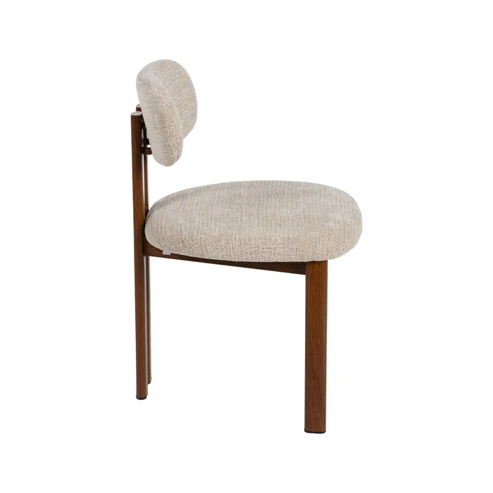 SEDIA BEIGE TESSUTO-METALLO CONTRACT 50 X 47 X 81 CM - 614631 - immagine 4