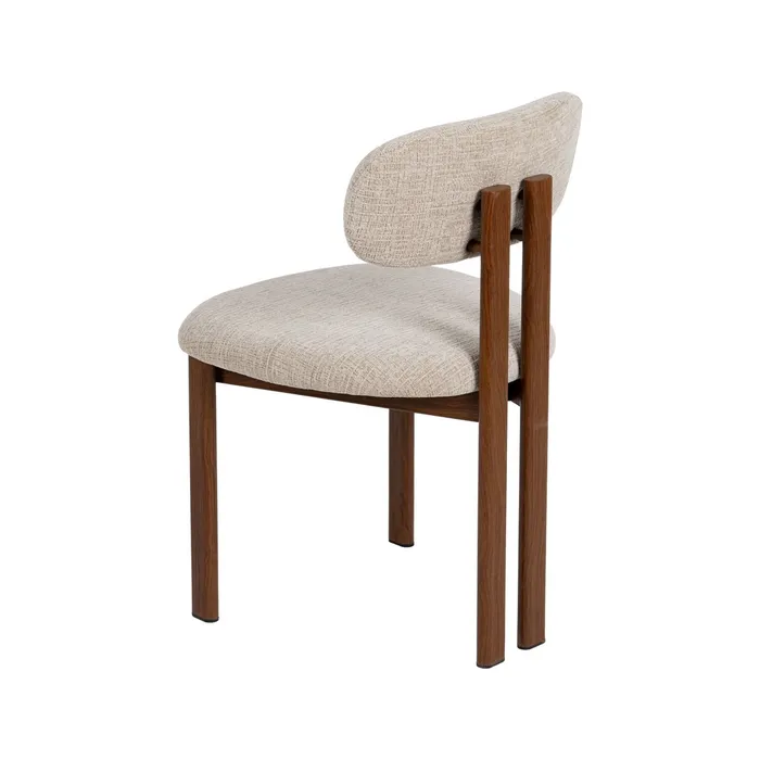 SEDIA BEIGE TESSUTO-METALLO CONTRACT 50 X 47 X 81 CM - 614631 - immagine 5