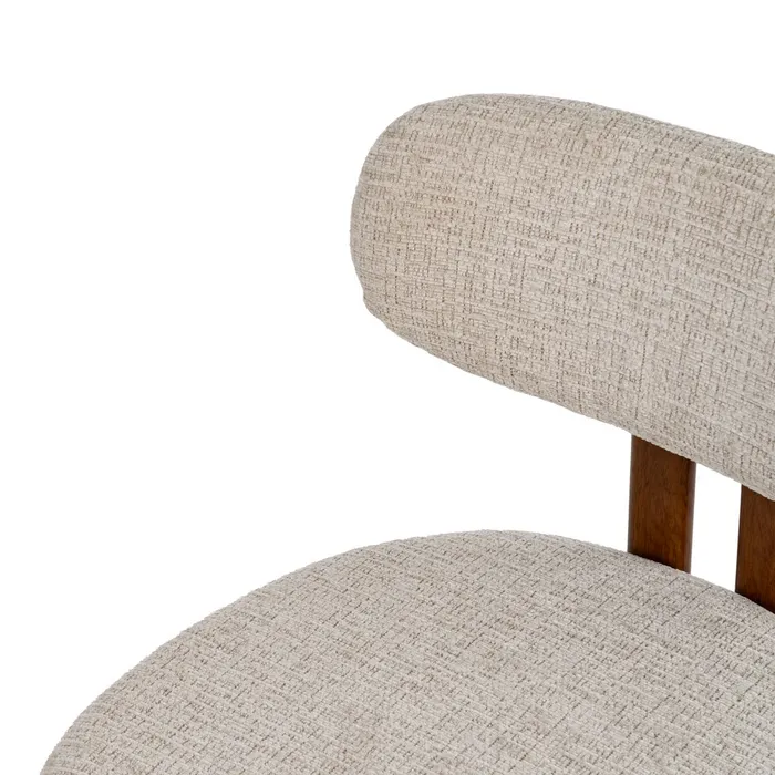 SEDIA BEIGE TESSUTO-METALLO CONTRACT 50 X 47 X 81 CM - 614631 - immagine 6