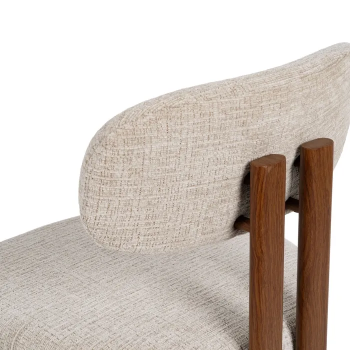 SEDIA BEIGE TESSUTO-METALLO CONTRACT 50 X 47 X 81 CM - 614631 - immagine 9