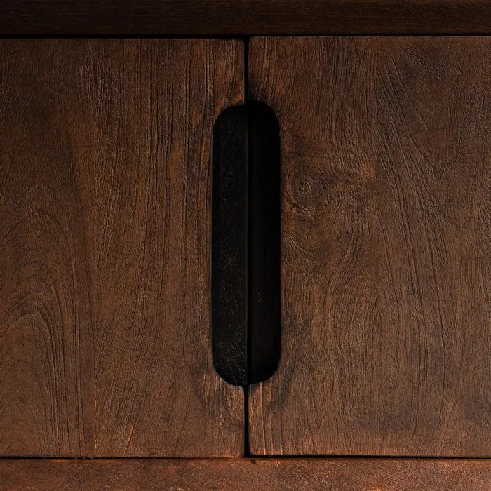 MOBILE PORTA TELEVISIONE MARRONE 200 X 40 X 55 CM - 615132 - immagine 9