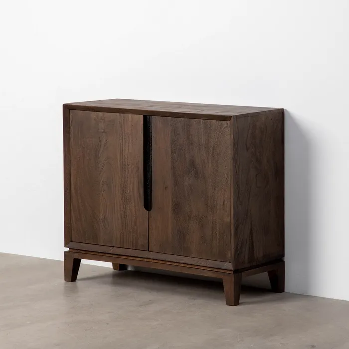 MOBILE INGRESSO MARRONE LEGNO DI MANGO 100 X 40 X 85 CM - 615133 - immagine 3