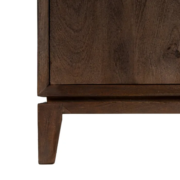 LIBRERIA MARRONE LEGNO DI MANGO 100 X 50 X 195 CM - 615135 - immagine 5