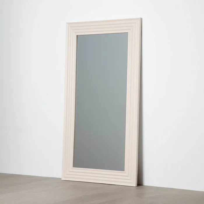 SPECCHIO CREMA LEGNO PAULONIA 100 X 3 X 180 CM - 615226