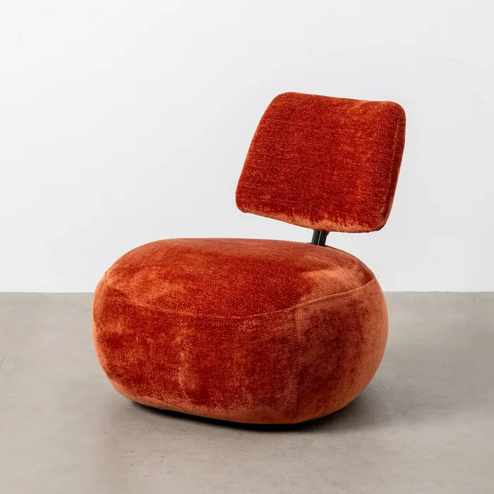 POLTRONA TERRACOTTA TESSUTO SOGGIORNO 67 X 73 X 67 Cm - 615286