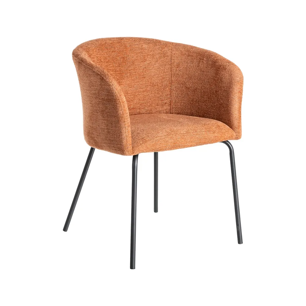Sedia soggiorno zucca in tessuto e struttura in metallo 61 x 56 x 77,50 cm - immagine 3