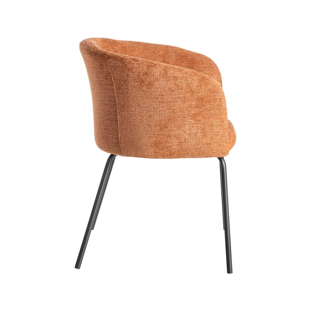 Sedia soggiorno zucca in tessuto e struttura in metallo 61 x 56 x 77,50 cm - immagine 5